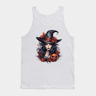 Beautiful Halloween Witch 2 Tank Top